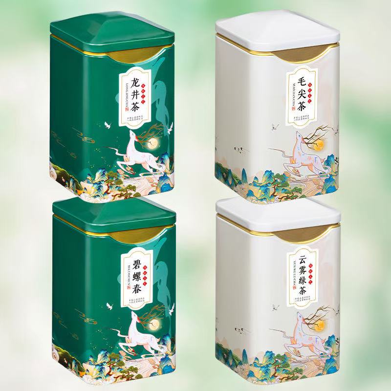 Longjing tea, Biluochun Maojian tea, Yunwu green tea combination set, authentic four major green teas, strong aroma gift box set 500g