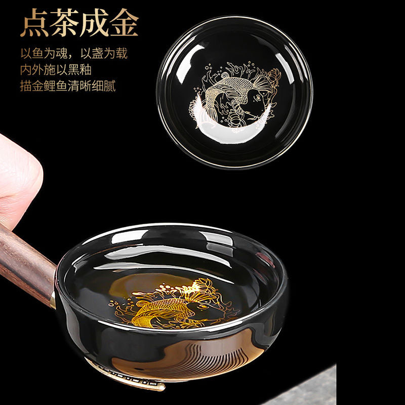 Trace the gold tea set