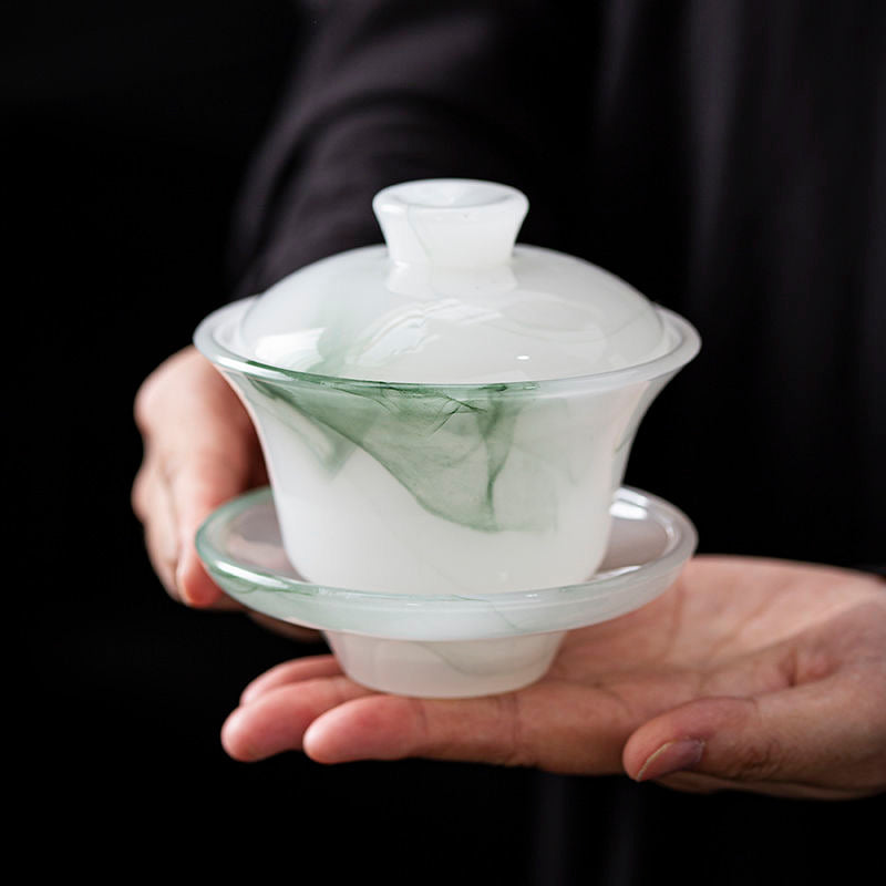 Natural glass tea set