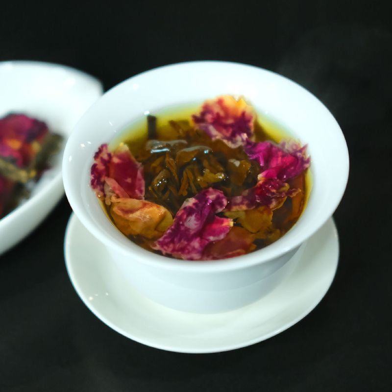 Rose Pu 'er tea