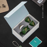 Load image into Gallery viewer, Vintage emerald teapot household Gongfu tea set