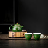 Load image into Gallery viewer, Vintage emerald teapot household Gongfu tea set