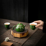 Load image into Gallery viewer, Vintage emerald teapot household Gongfu tea set