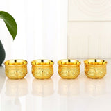 Load image into Gallery viewer, High-end gilded Vietnamese sand gold tea set Chinese-style set 1 tray, 1 pot, 4 cups, gold-plated tea cups, an excellent gift for making tea