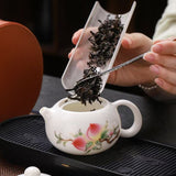 Load image into Gallery viewer, Tea set of Xi Shi Pot made of sheep fat jade