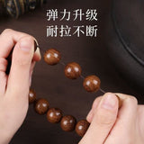 Load image into Gallery viewer, Golden Agarwood Beaded Bracelet for Men