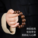 Load image into Gallery viewer, Golden Agarwood Beaded Bracelet for Men